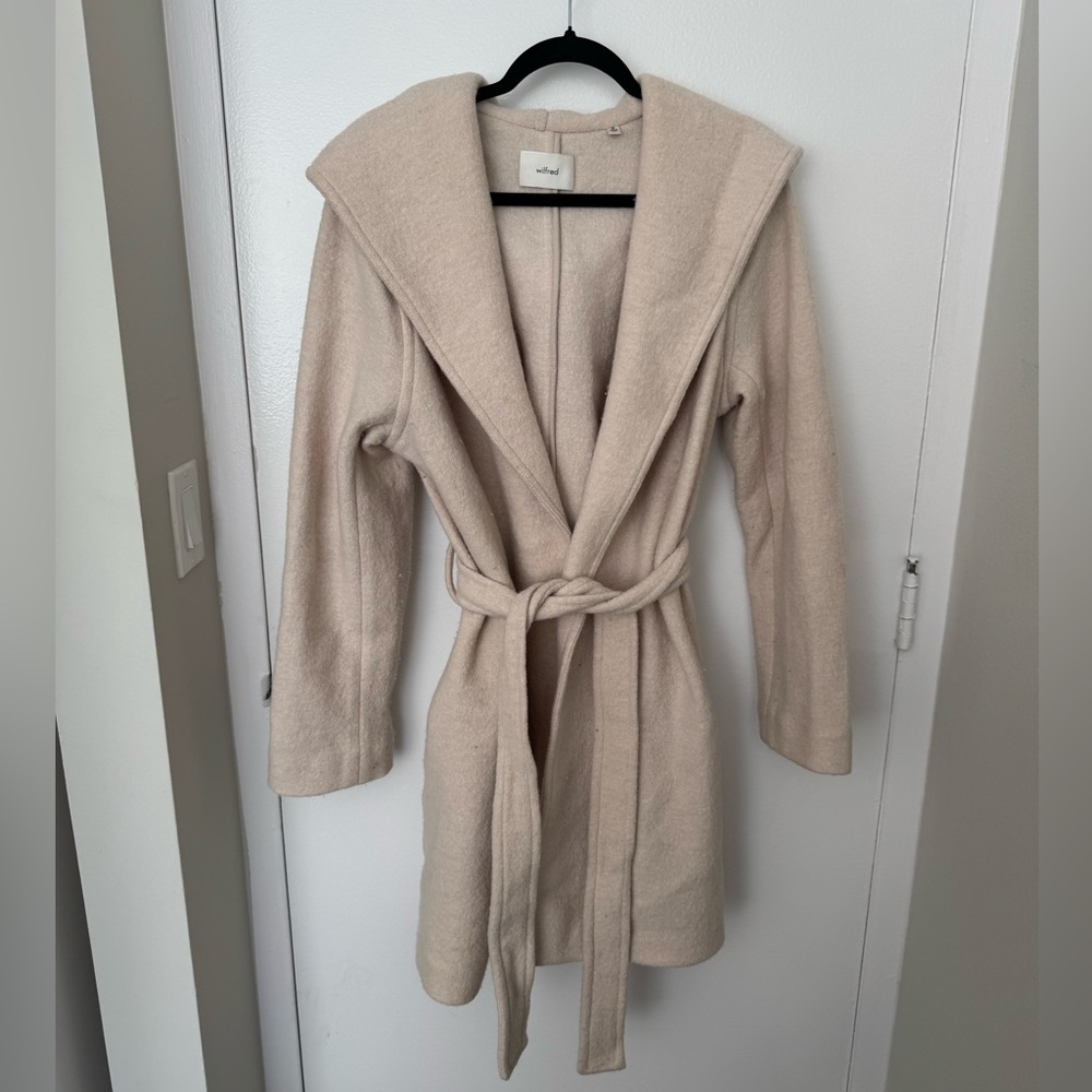 Aritzia Wilfred Acre Belted Wrap Coat!